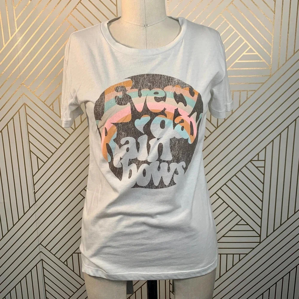 Chaser Every Day Rainbows Graphic Tee Shirt
